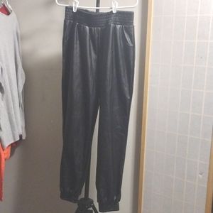 RED FOX faux leather joggers XXL